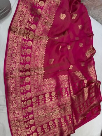 Pure Tissue mashru silk sarees with blouses